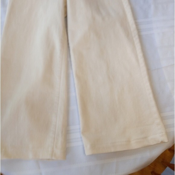 Wide Leg High Waist cropped pants sz 6 - Picture 4 of 6
